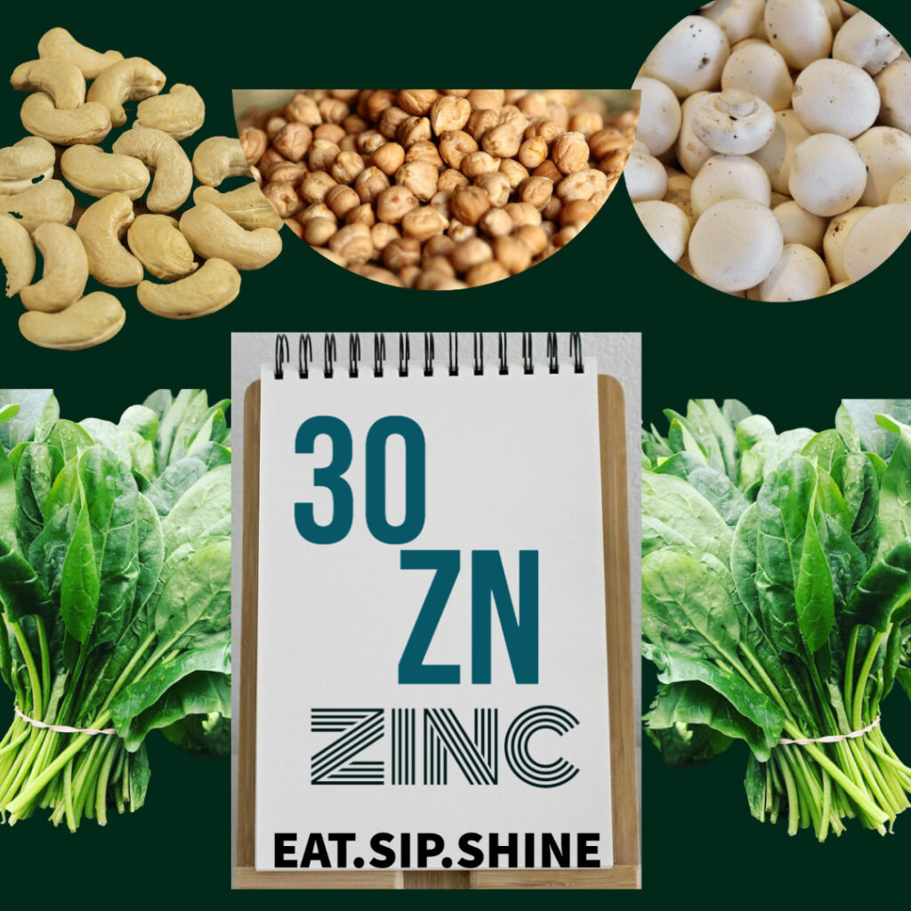 food for beautiful skin-zinc